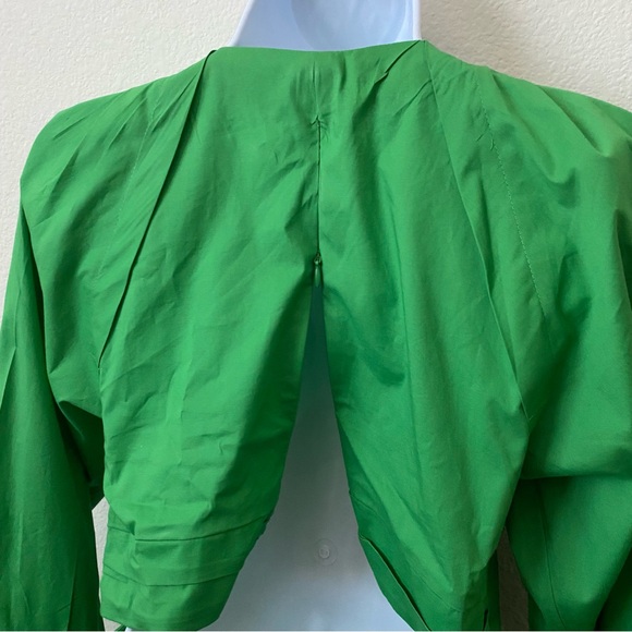 Jason Wu Pretty Green Cutout Waist Long Sleeve Short Dress, Size M - Picture 5 of 9